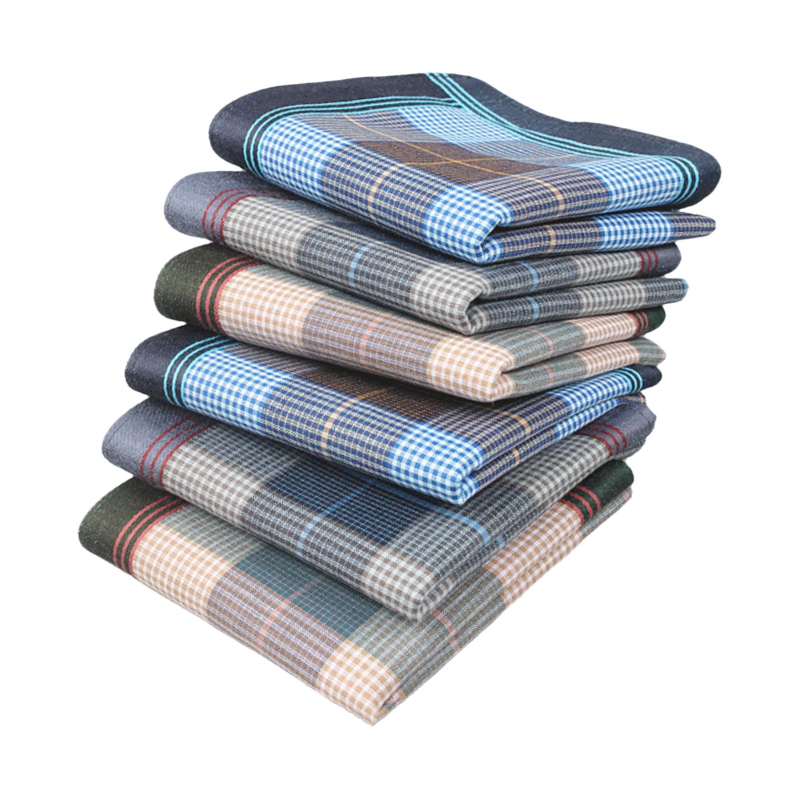 6Pcs Unisex Cotton Handkerchie - Men'S Grooming Set Gift review and price