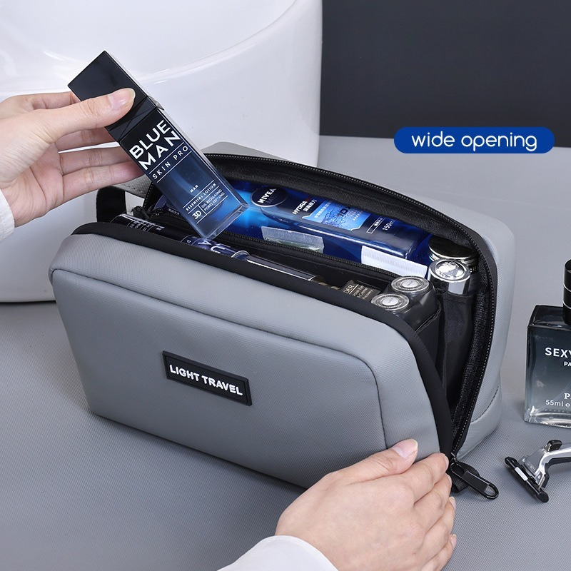 Waterproof Handheld Makeup Bag - Mens Grooming Kit Case review and price