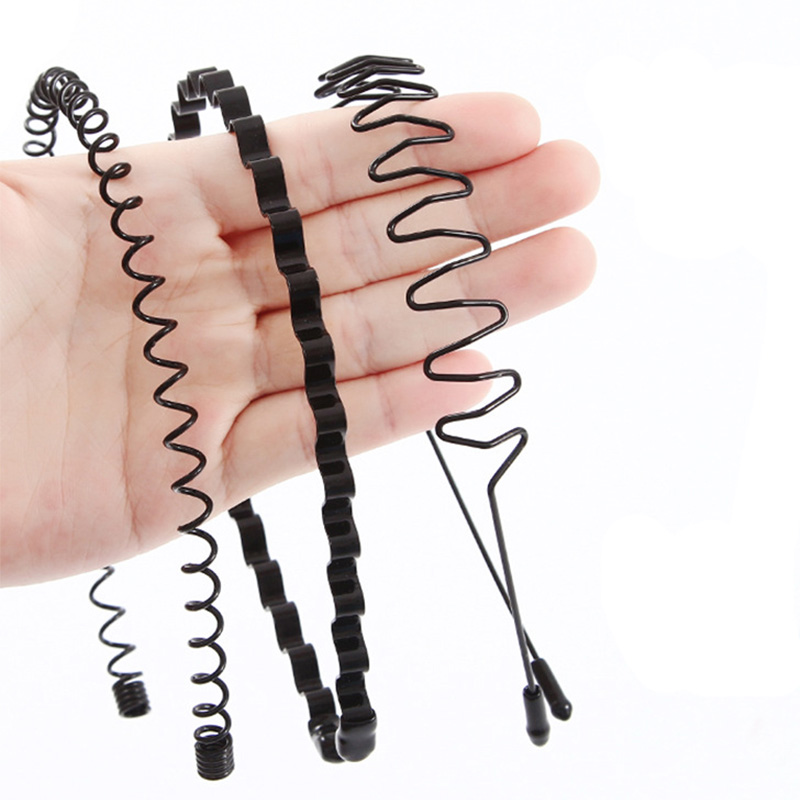 1Pc Black Metal Wavy Headband  - Face Wash Mens review and price