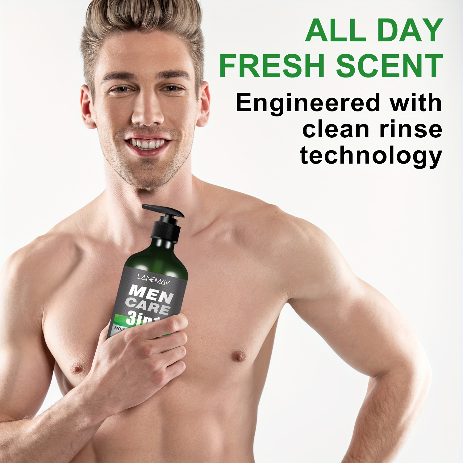 Men 3-in-1 Body,Hair and Face  - Face Wash Mens review and price