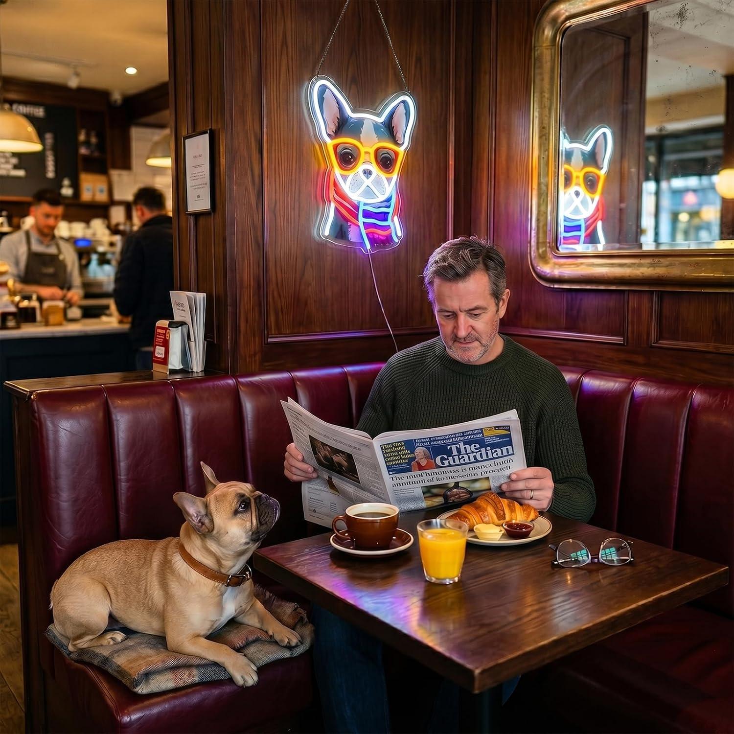 French Bulldog Neon Sign Dimma - Men'S Grooming Dc review and price