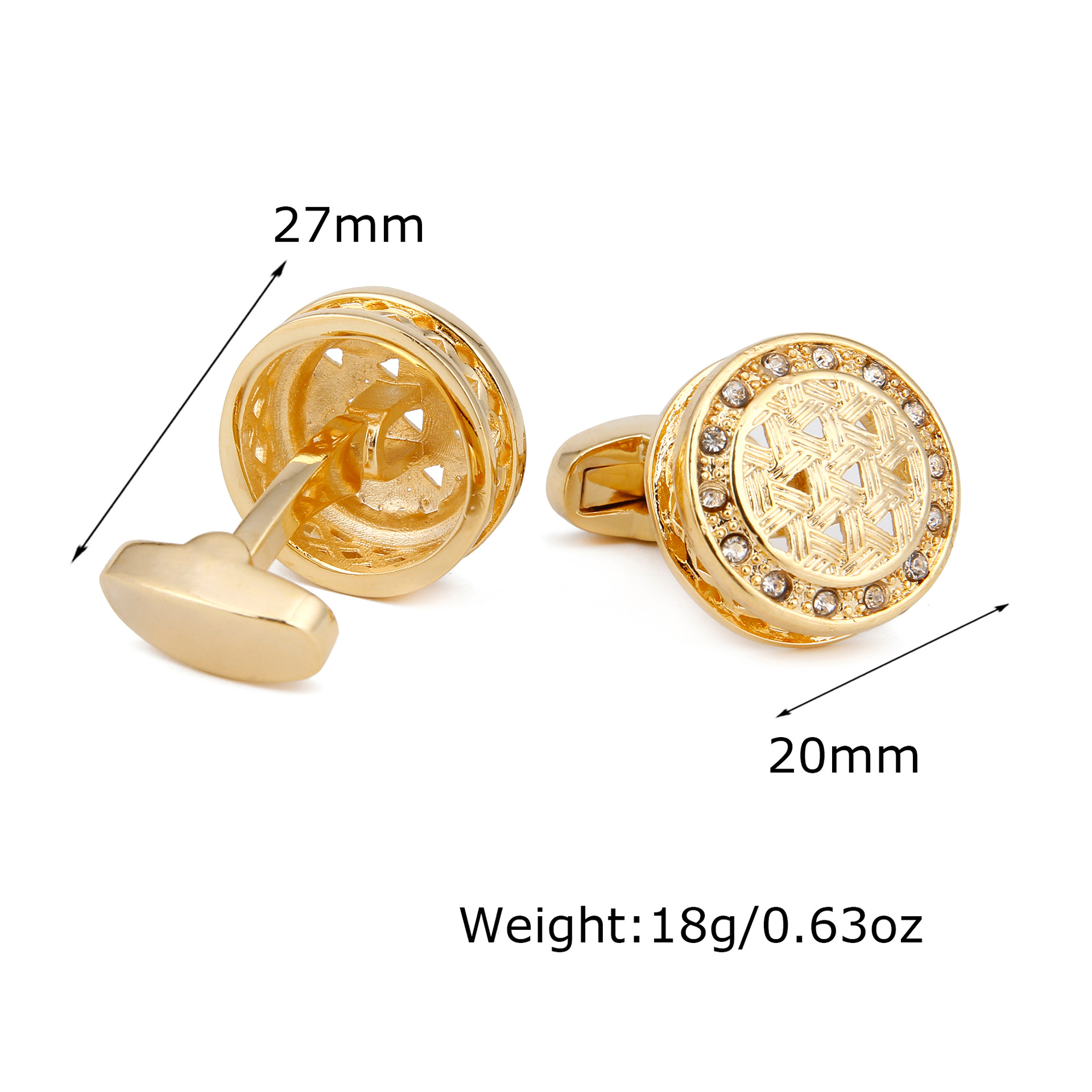 Gold Round Rhinestone Crystal  - Men'S Grooming Gift Box review and price