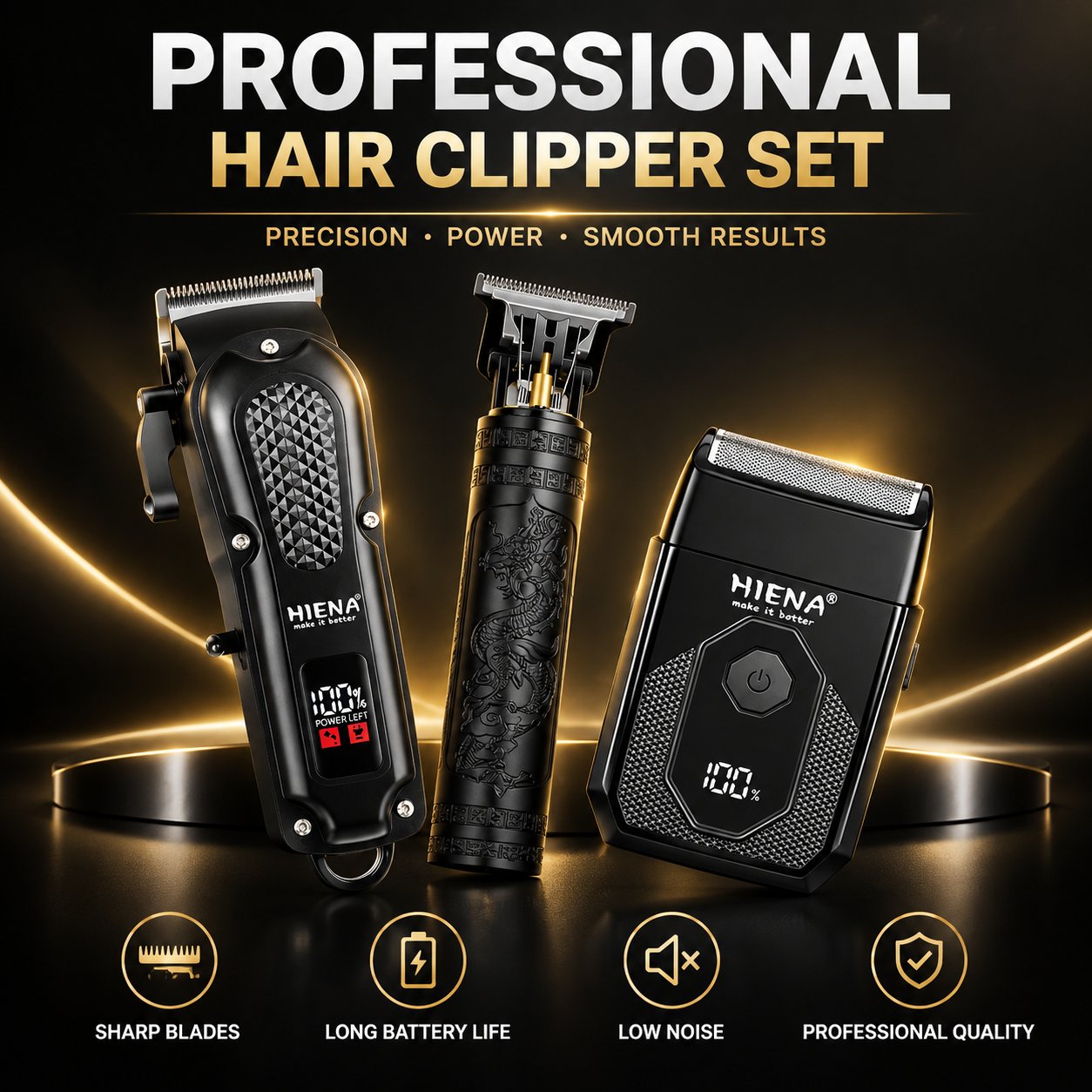 Professional 3-in-1 Barber Kit - Mens Grooming Kit Case review and price