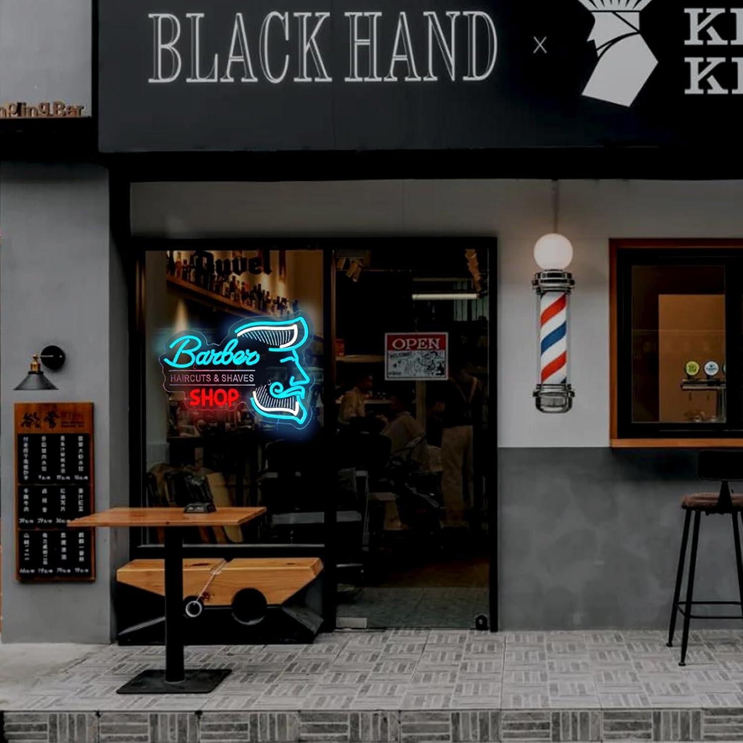 Barber Shop Neon Sign USB Dimm - Men'S Grooming Dc review and price