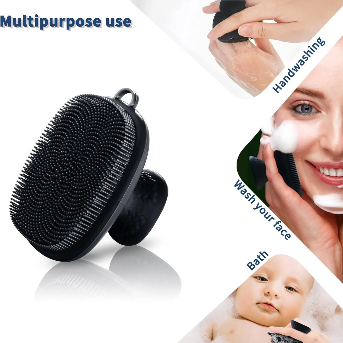 Silicone Face Scrubber for Men - Face Wash Mens review and price
