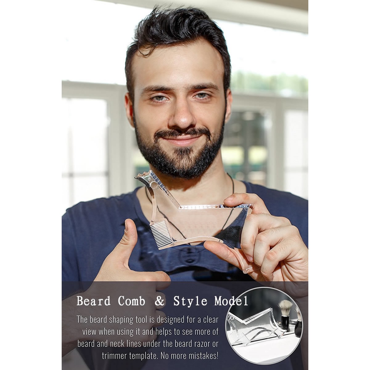Men Clear Beard Shaping Templa - Men'S Grooming Tonic review and price