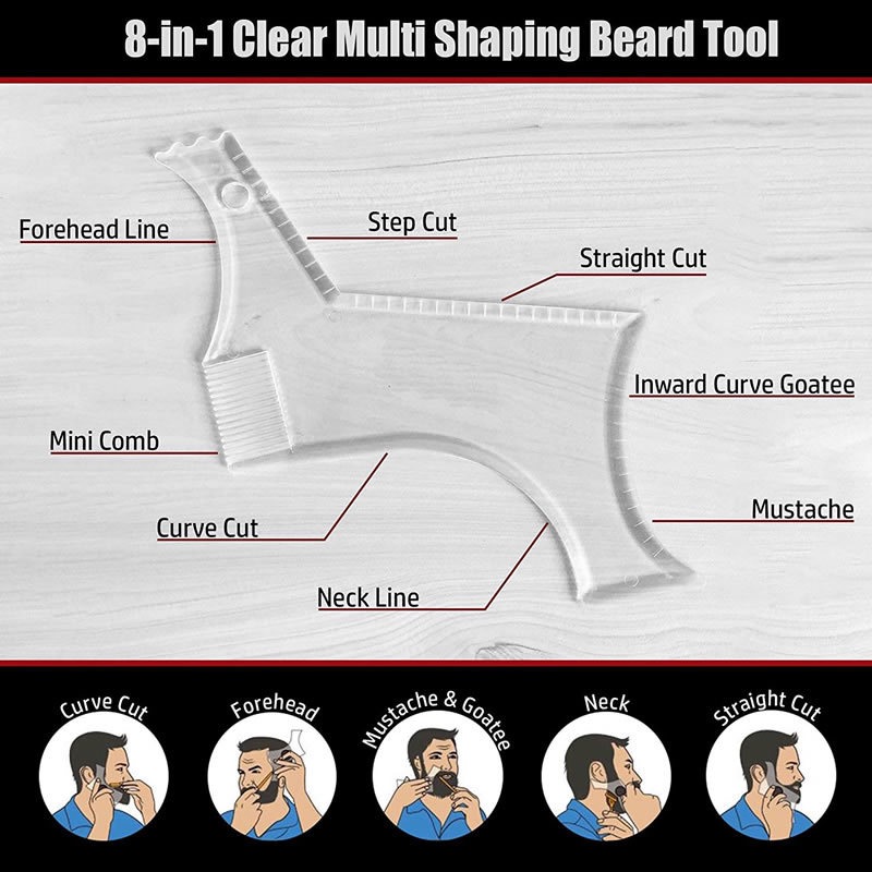 Men Clear Beard Shaping Templa - Men'S Grooming Tonic review and price