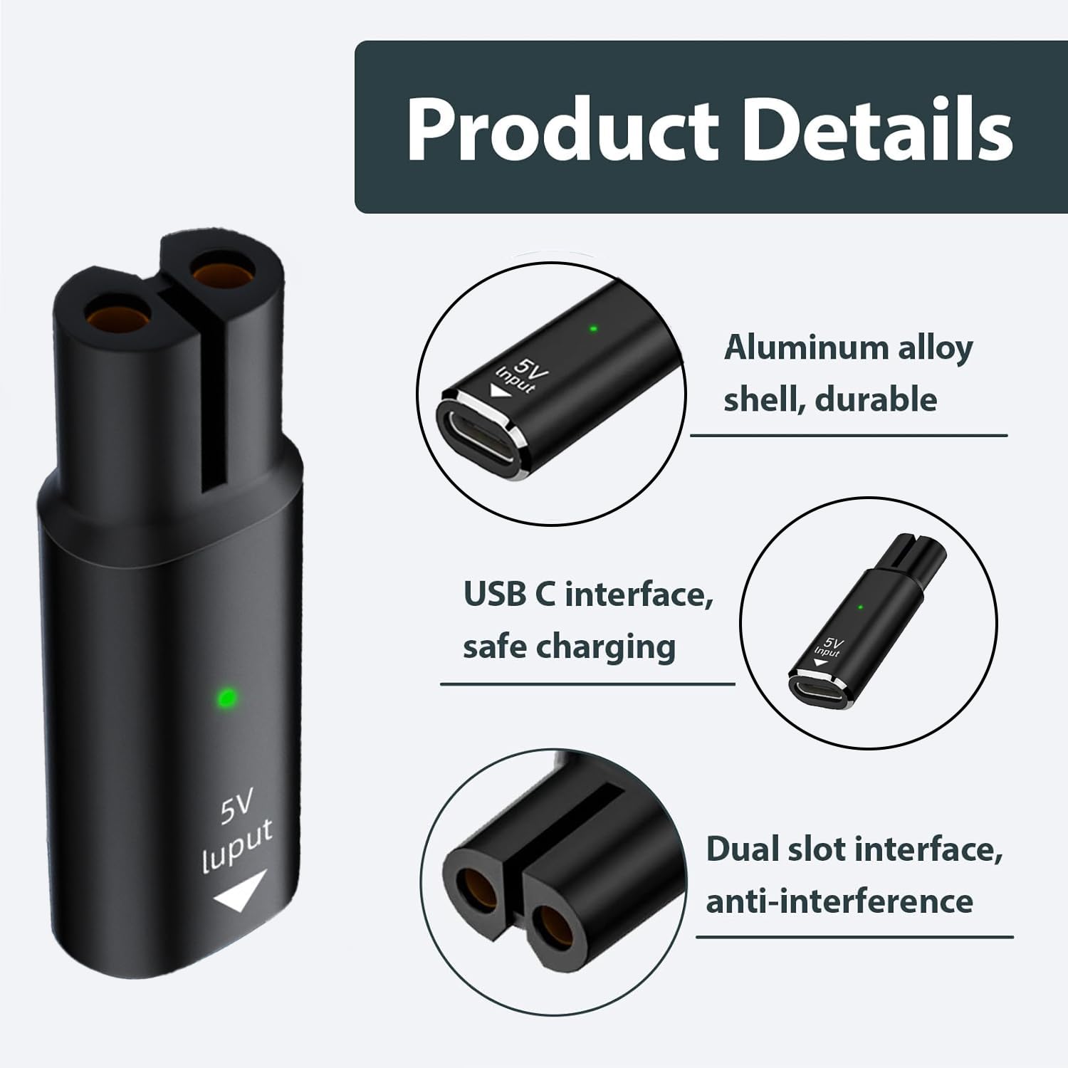 5V 15V USB Type C Charging Ada - Grooming Men'S Hair review and price