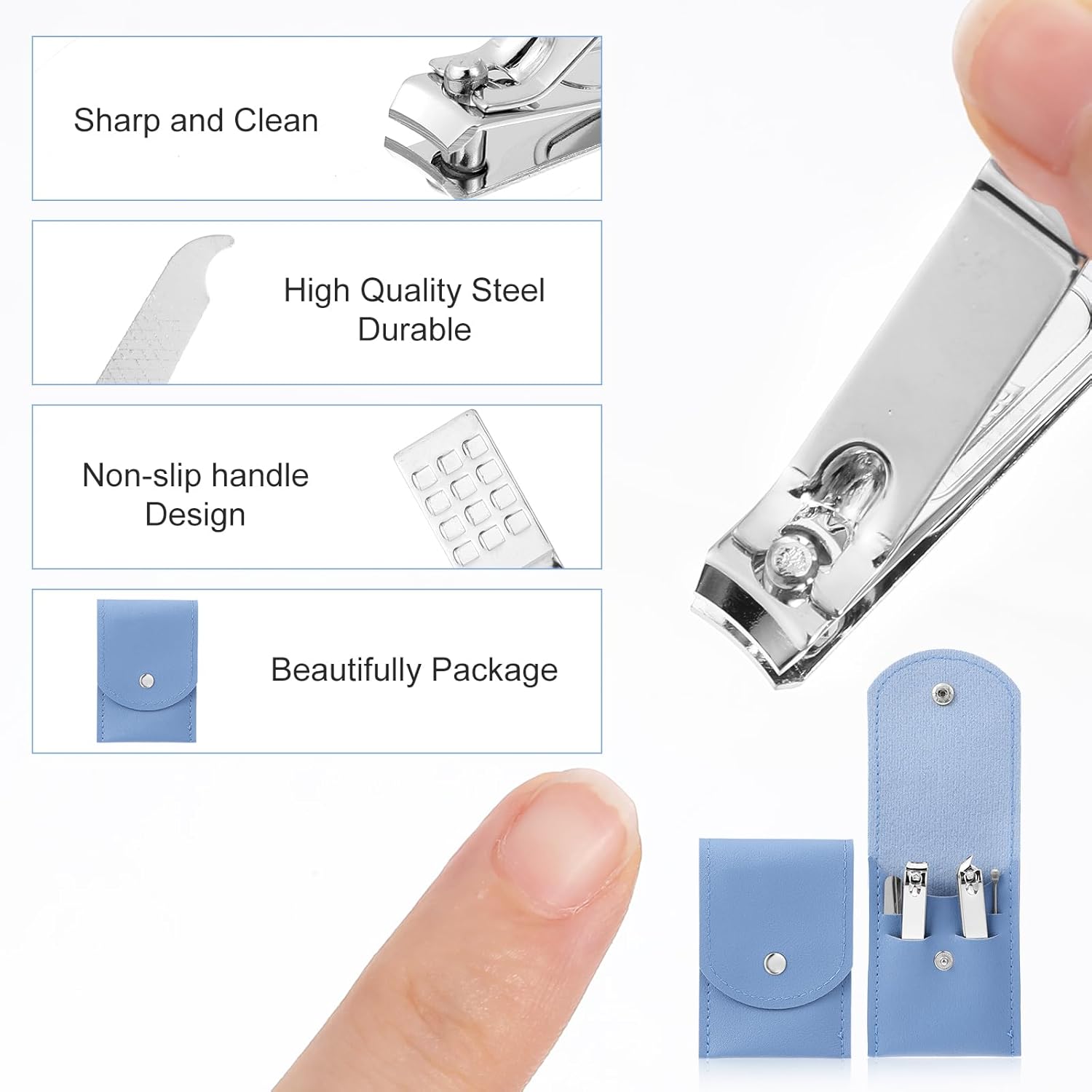 4 Pieces Nail Clipper Set, Sta - Mens Grooming Kit Case review and price